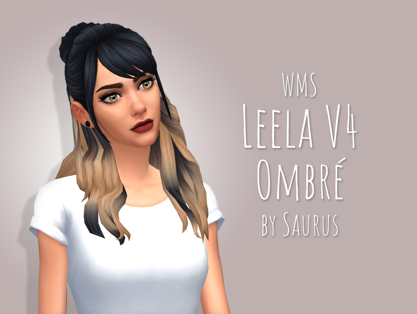 Mod The Sims - WMS Leela v4 Hair Ombre Recolour